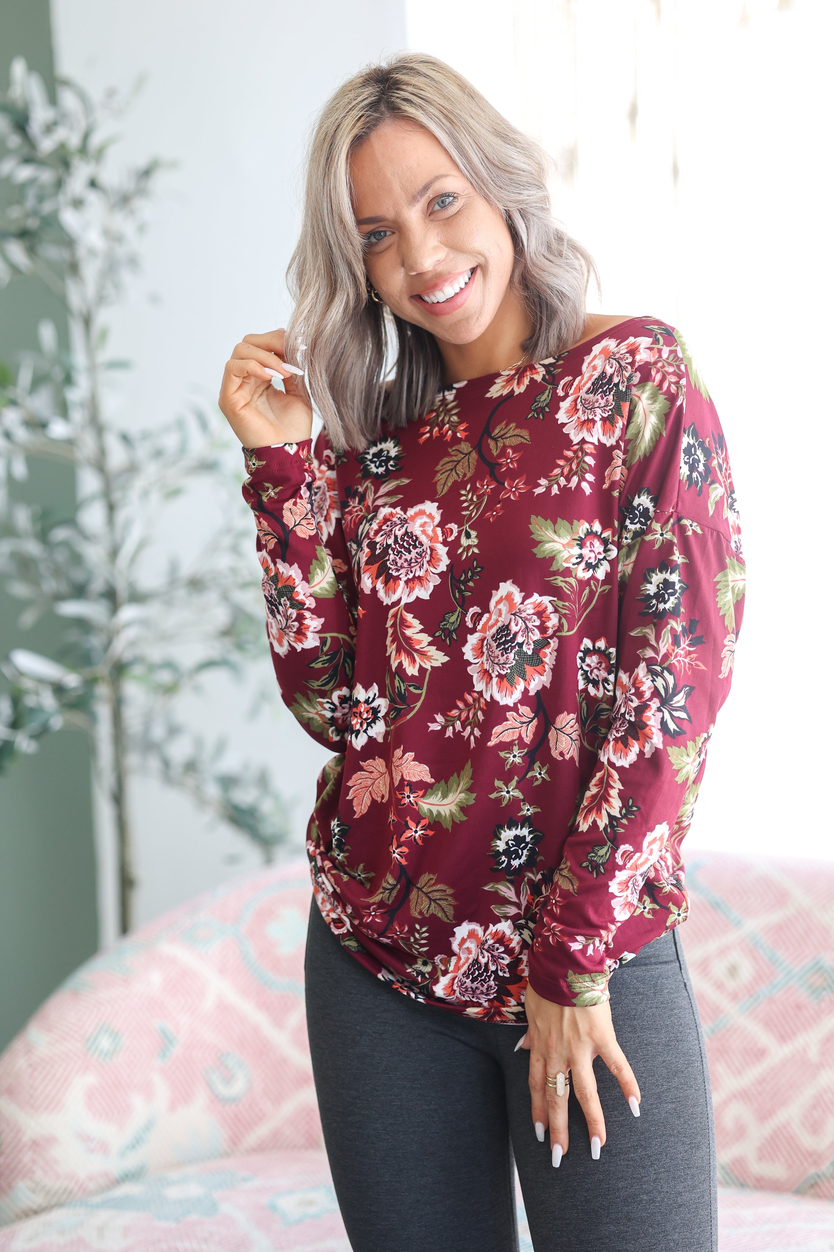 Orient Long Sleeve Dolman Boutique Simplified