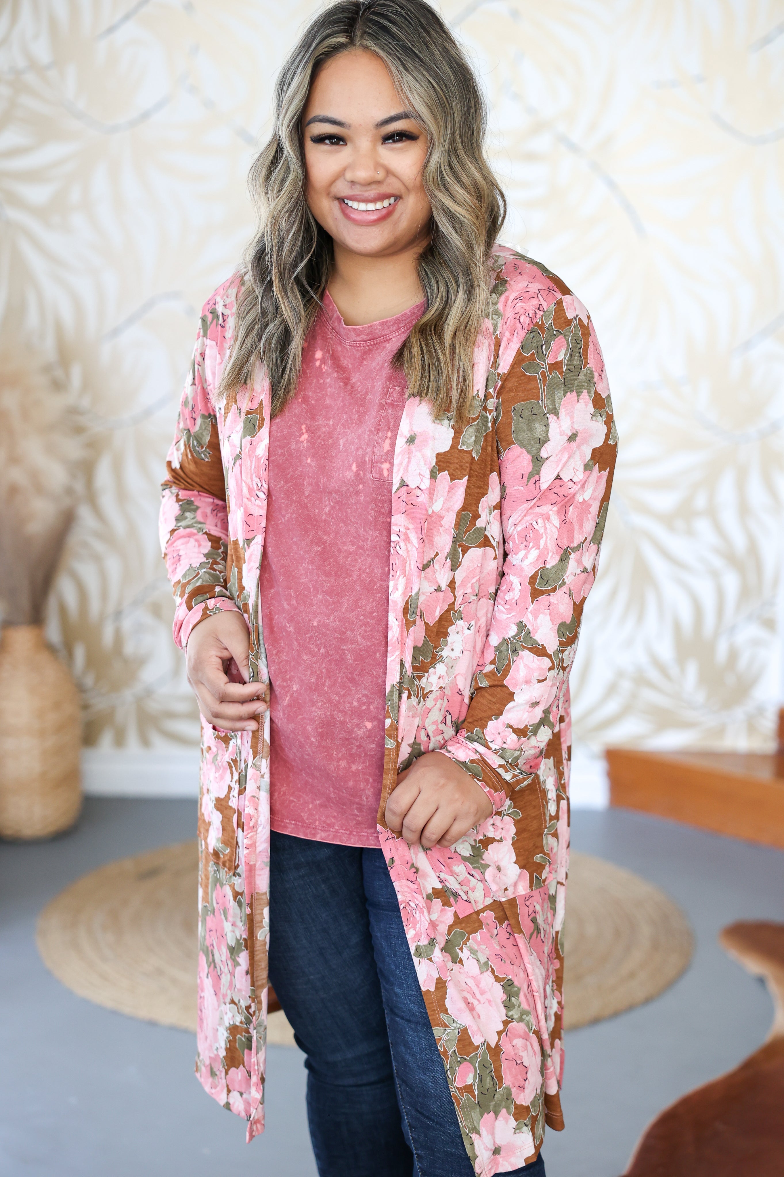 Desert Rose Kimono Cardigan Boutique Simplified