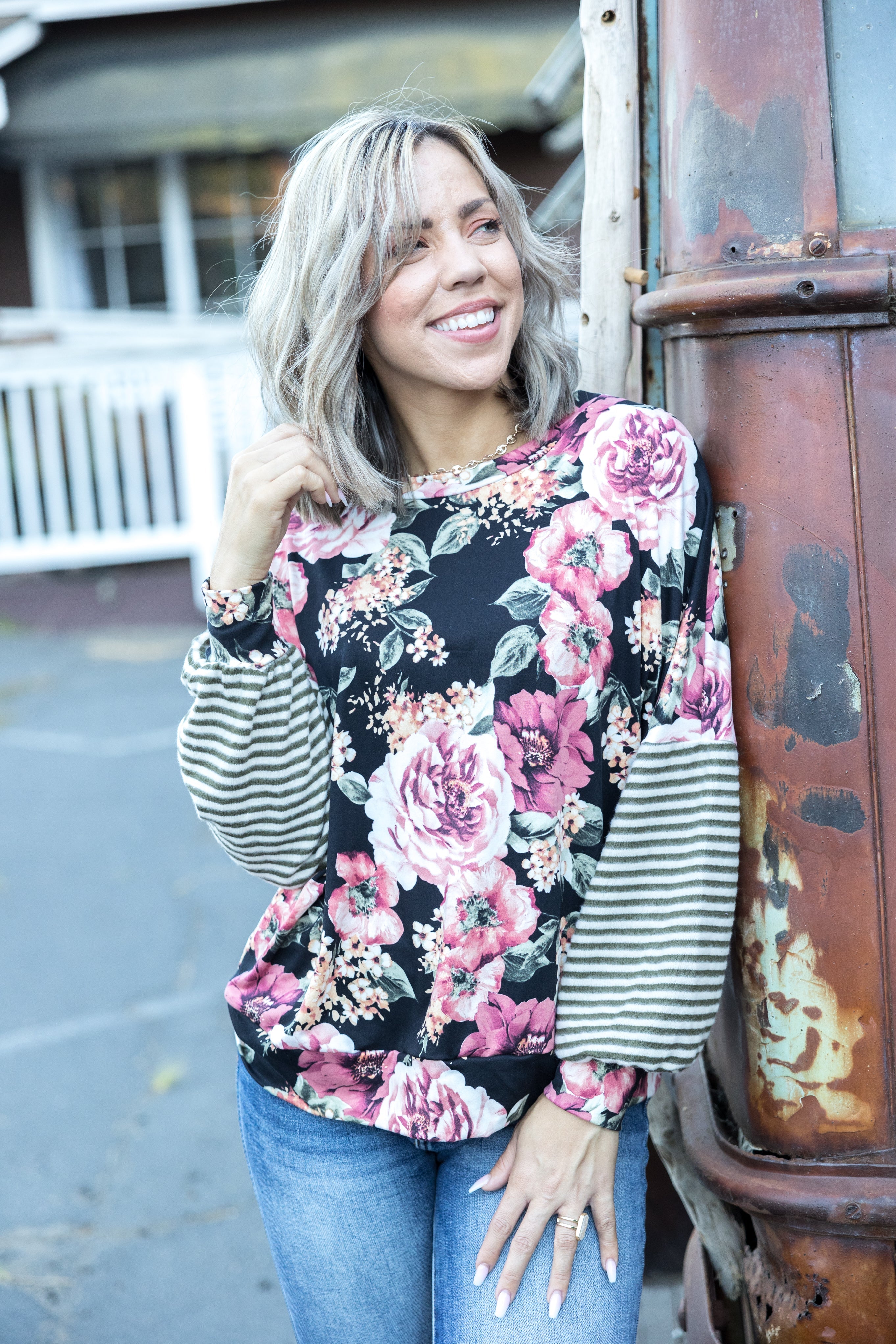 Floral Delight Dolman Boutique Simplified