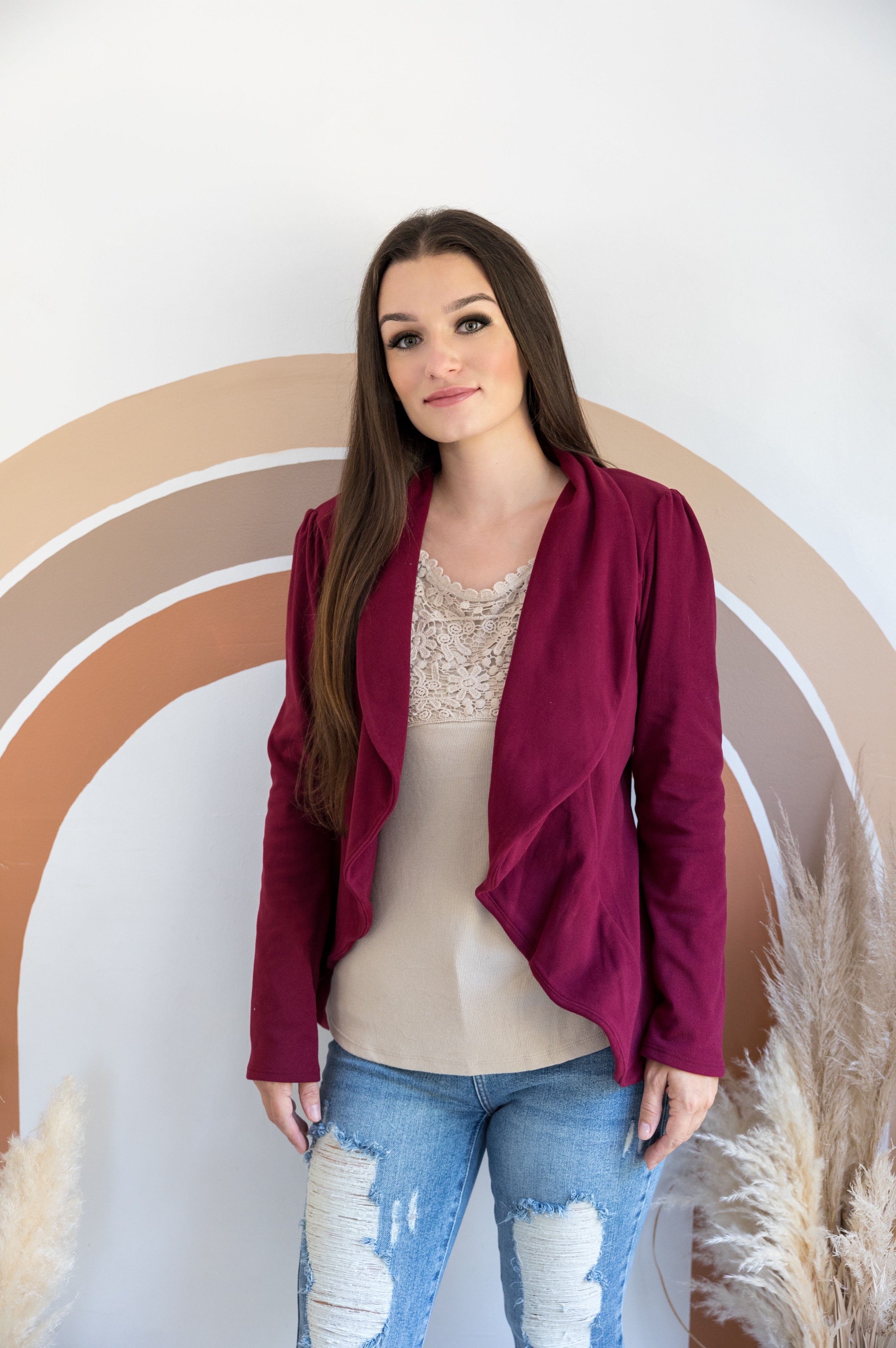 Blazer of Glory - Brushed Burgundy Boutique Simplified