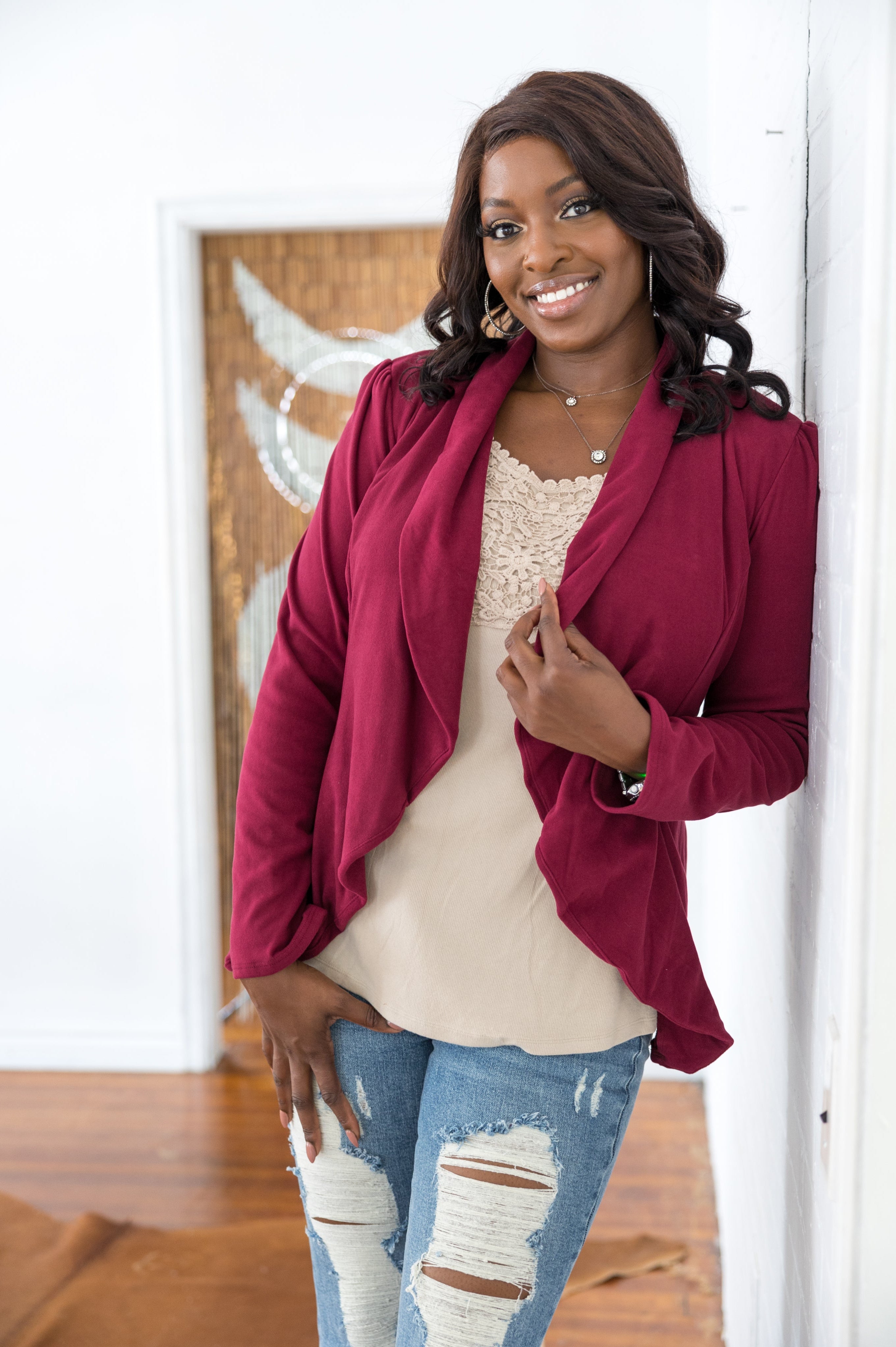 Blazer of Glory - Brushed Burgundy Boutique Simplified