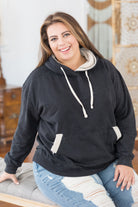 Black Sherpa Lined Hoodie Boutique Simplified