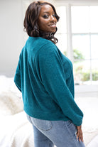 Shimmering Teal Long Sleeve Boutique Simplified