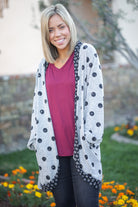 Too Dot To Handle Hacci Cardigan Boutique Simplified