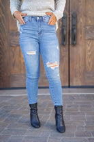 Rainbow Stitched Judy Blue Skinnies JB Boutique Simplified