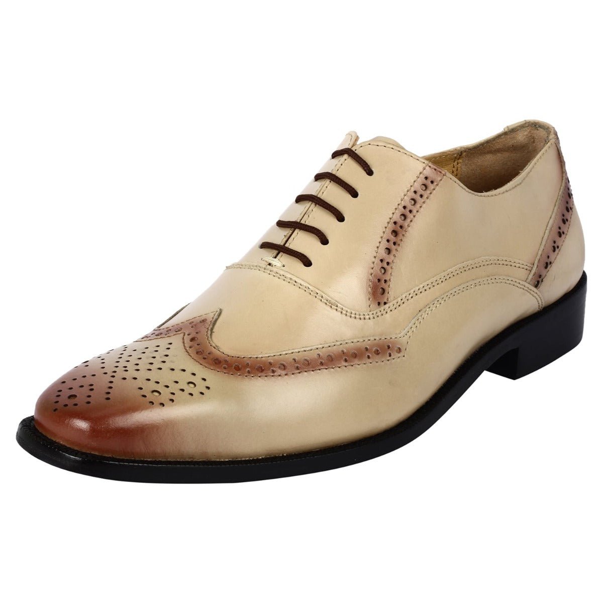 Bubble Leather Oxford Style Dress Shoes