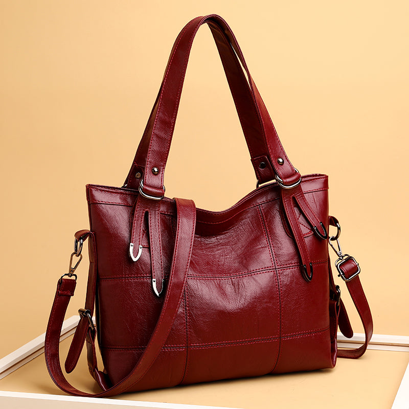 PU Leather Medium Handbag Trendsi