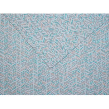 Ultra Soft Microfiber Mint Blue Chevron Pillowcase Set beddingbag.com