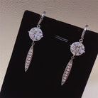 10 Carat Moissanite 925 Sterling Silver Earrings Trendsi