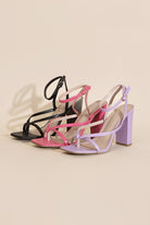 NILE-5 Thong Strappy Heels Top Guy Footwear