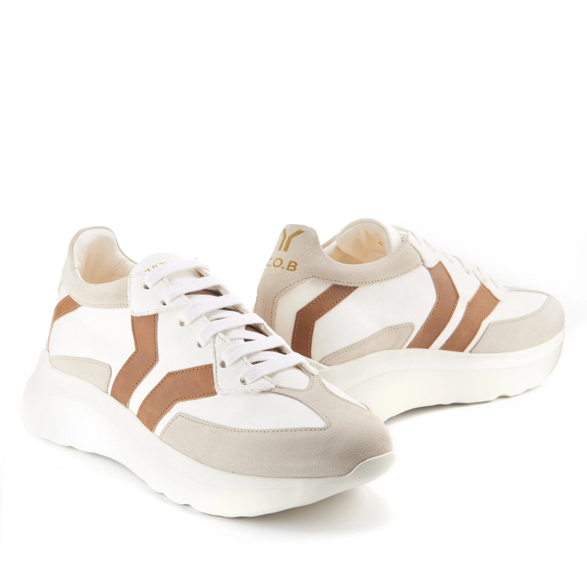 Free Soul 4 Women's White Low Cut Leather Sneakers | Handmade in Italy C.O.B. by Culture of Brave