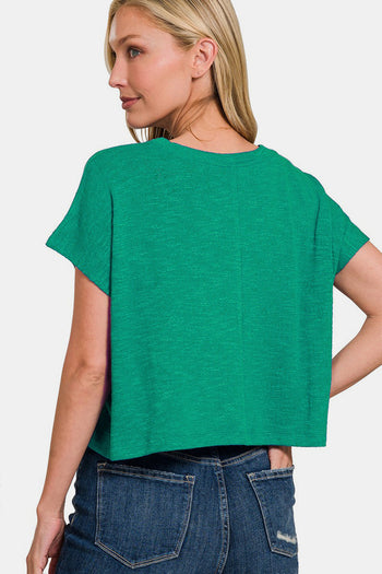 Zenana Round Neck Short Sleeve T-Shirt Trendsi