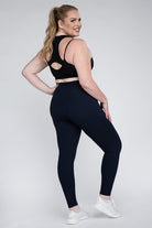 Plus Size V Waist Full Length Leggings Rae Mode