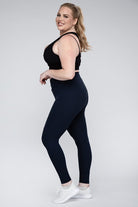 Plus Size V Waist Full Length Leggings Rae Mode