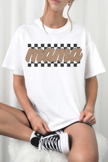 CHECKERED MAMA Graphic T-Shirt A. BLUSH CO.