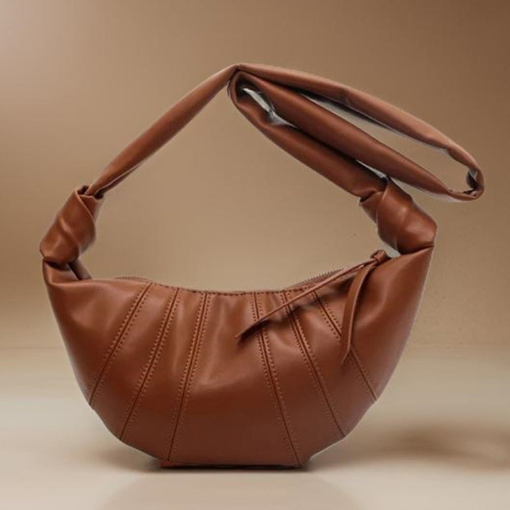 Zenana Vegan Leather Croissant Crossbody Bag