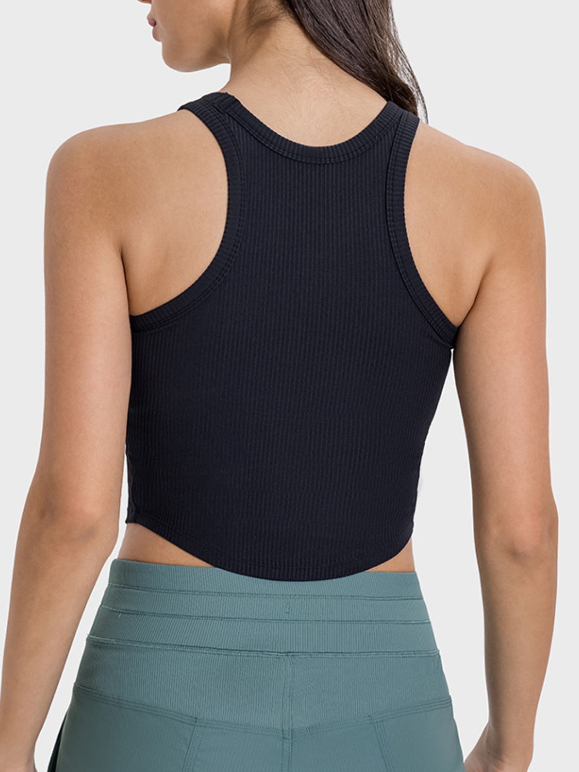 Round Neck Racerback Active Tank Trendsi