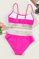 Scoop Neck Spaghetti Strap Two-Piece Swim Set Trendsi