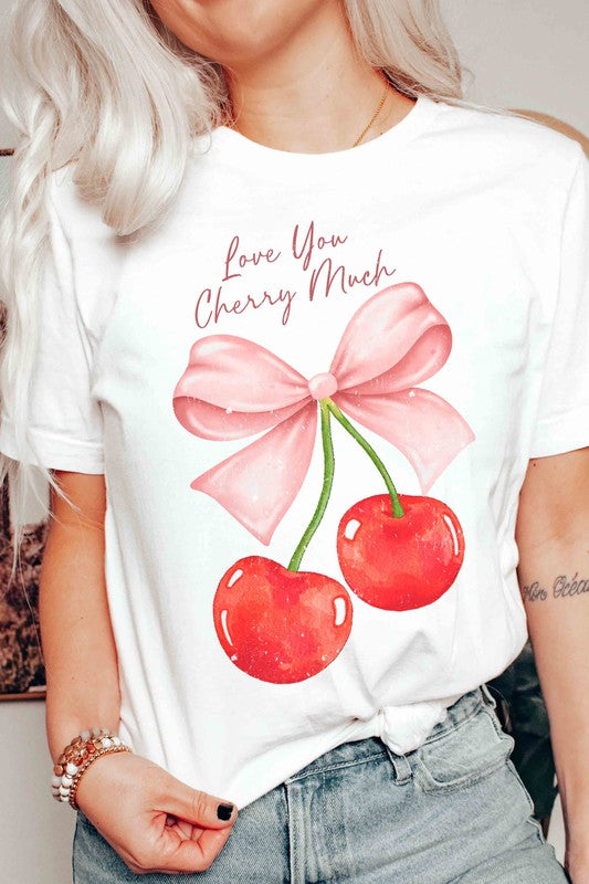 LOVE YOU CHERRY MUCH Graphic T-Shirt BLUME AND CO.