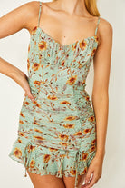 Floral Cami Mini Dress One and Only Collective Inc