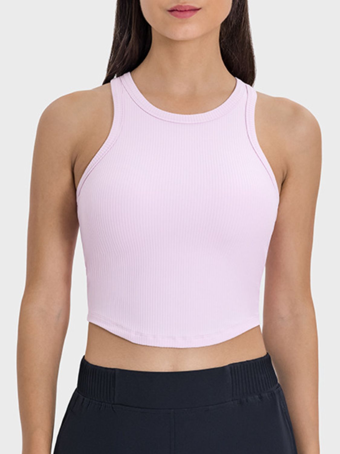 Round Neck Racerback Active Tank Trendsi