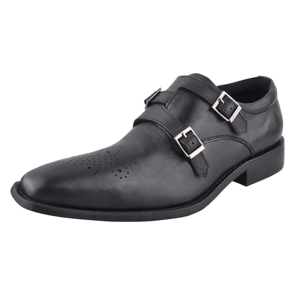 Chatswood Leather Oxford Style Monk Straps