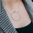 What Goes Around Circle Necklace - Silver AMD COLLECTIVE