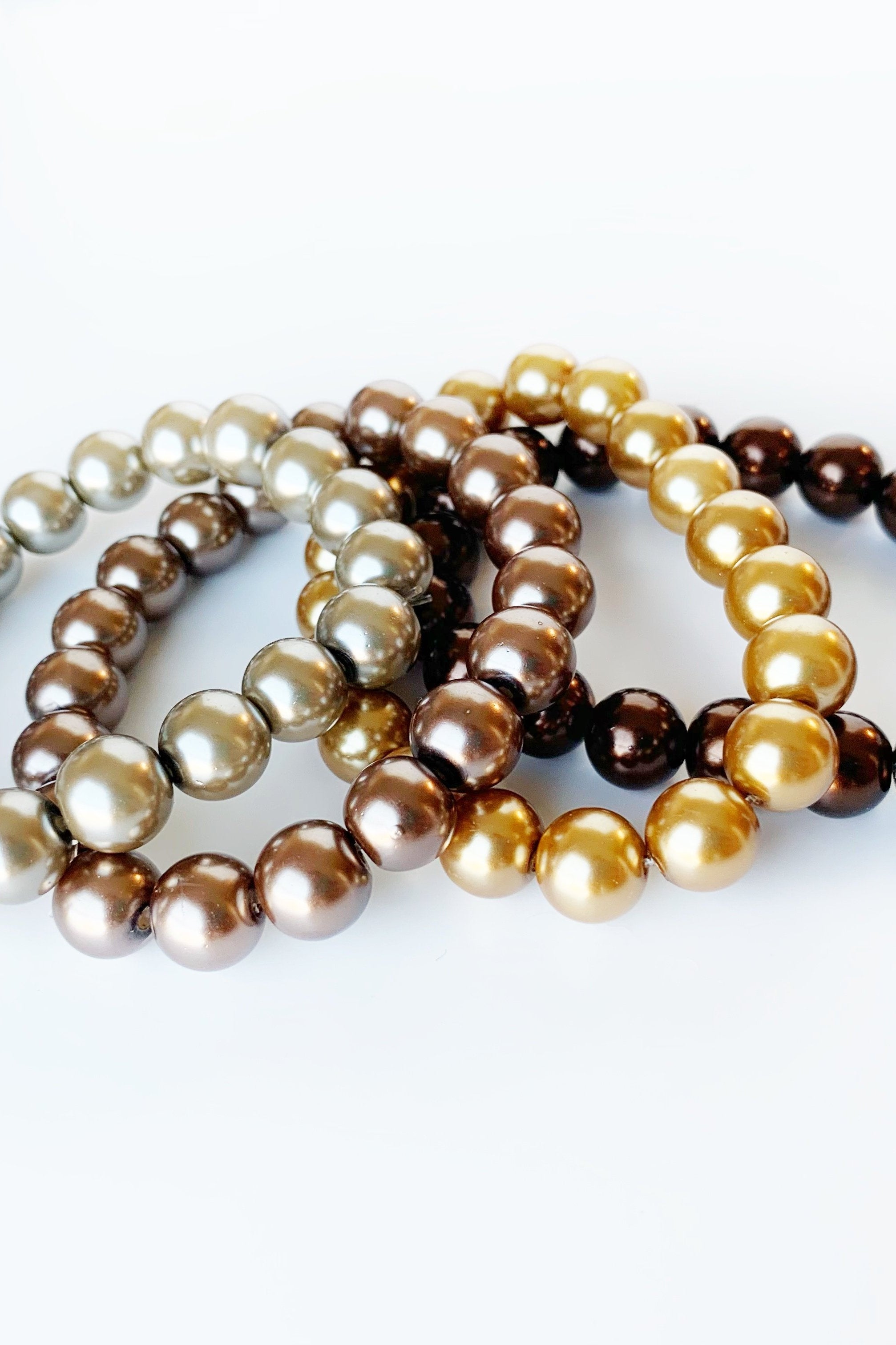 ClaudiaG Pearl Bracelets -Set of 4