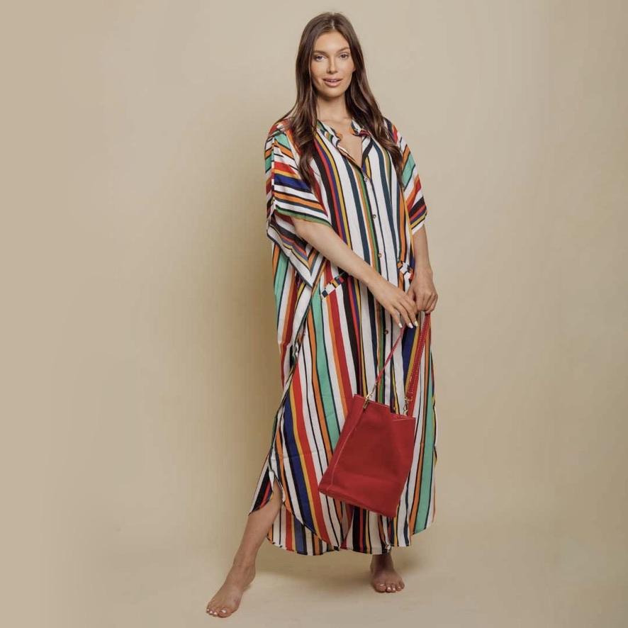 ClaudiaG Wide Dress -Stripes