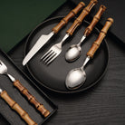 ClaudiaG Bamboo Flatware -Place Set of 4