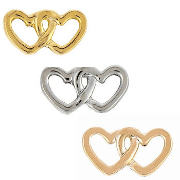 ClaudiaG Double Hearts Charm