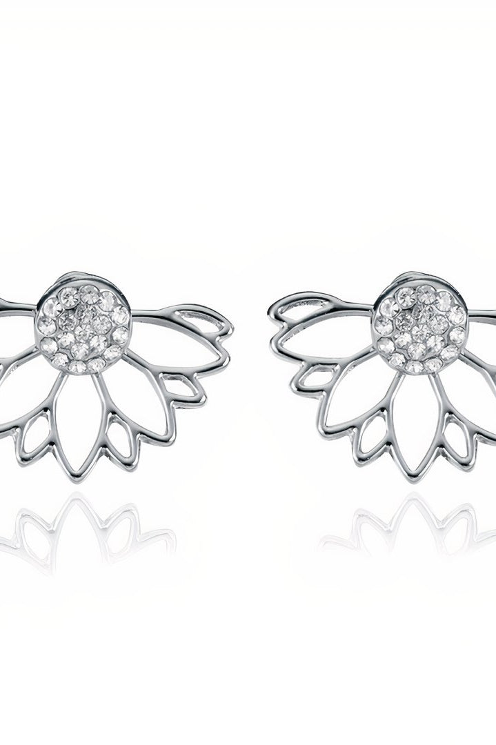 ClaudiaG Crystal Earrings -Silver