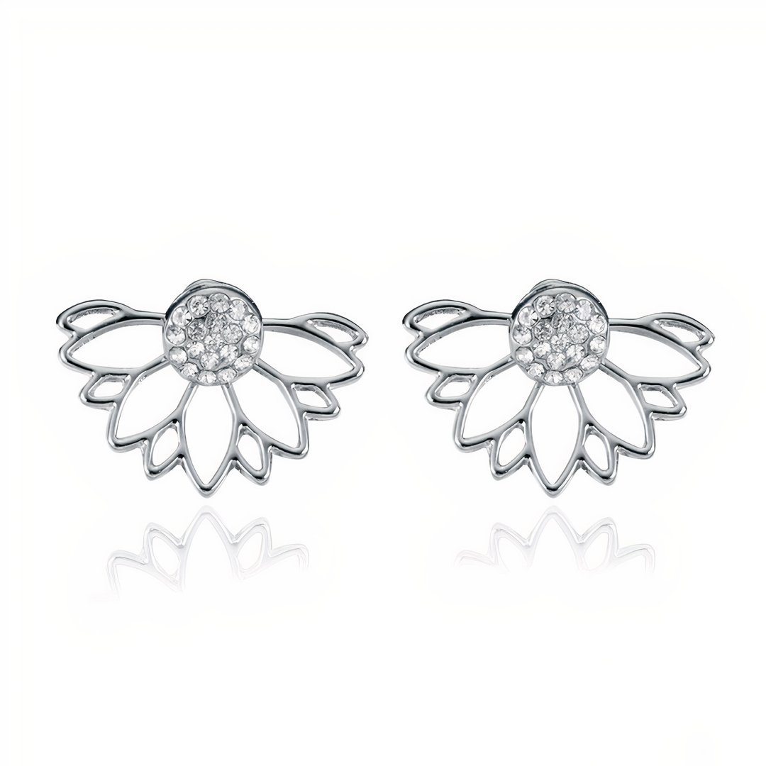 ClaudiaG Crystal Earrings -Silver
