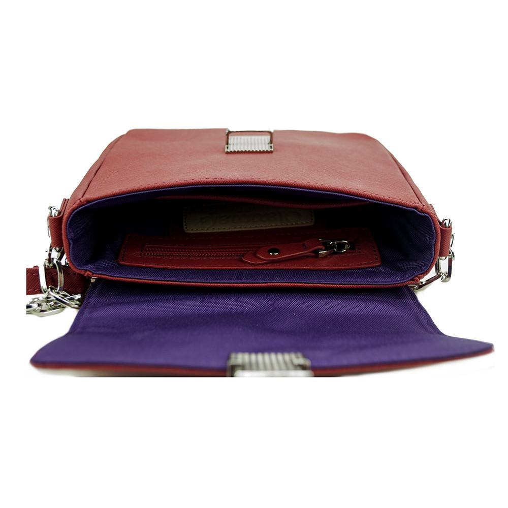 ClaudiaG Tiny Leather Handbag -Cabernet (Option 1)