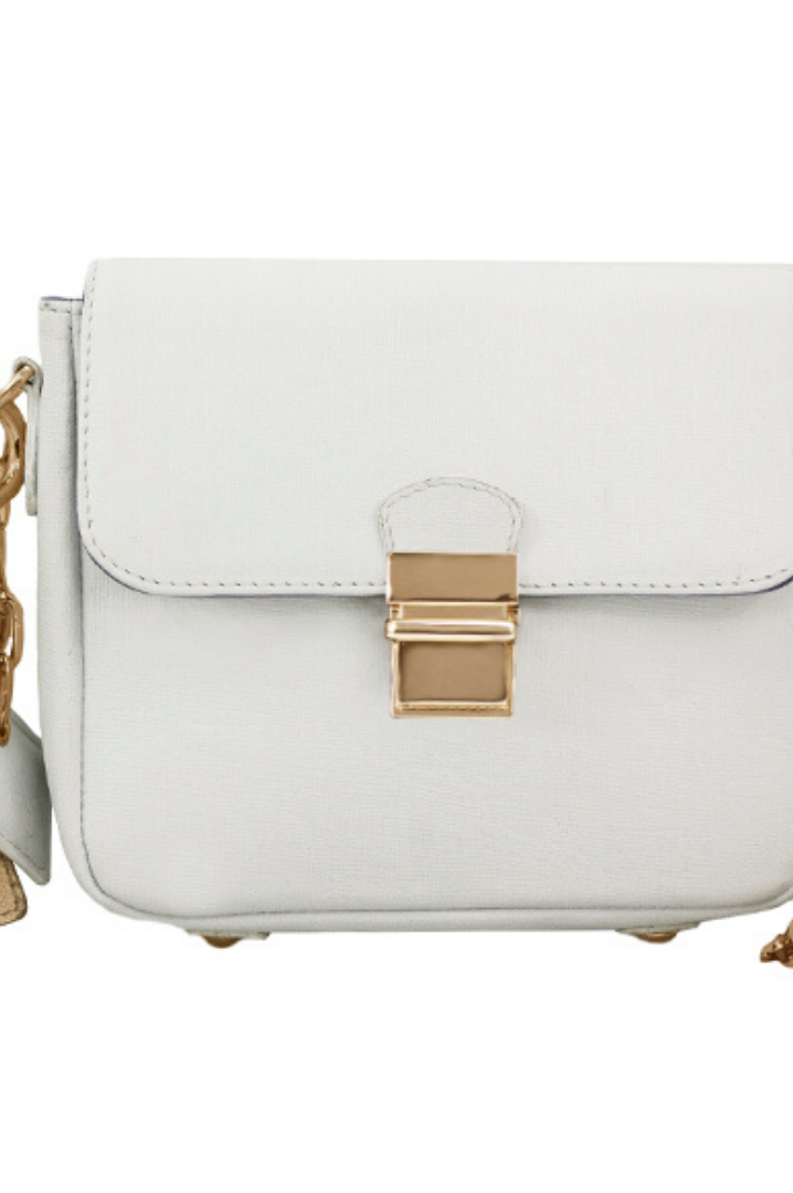 ClaudiaG Tiny Leather Handbag -White (Option 1)