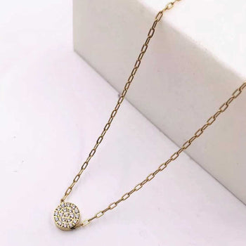 ClaudiaG Stainless Steel Gold Sun Necklace