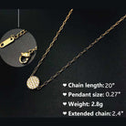 ClaudiaG Stainless Steel Gold Sun Necklace