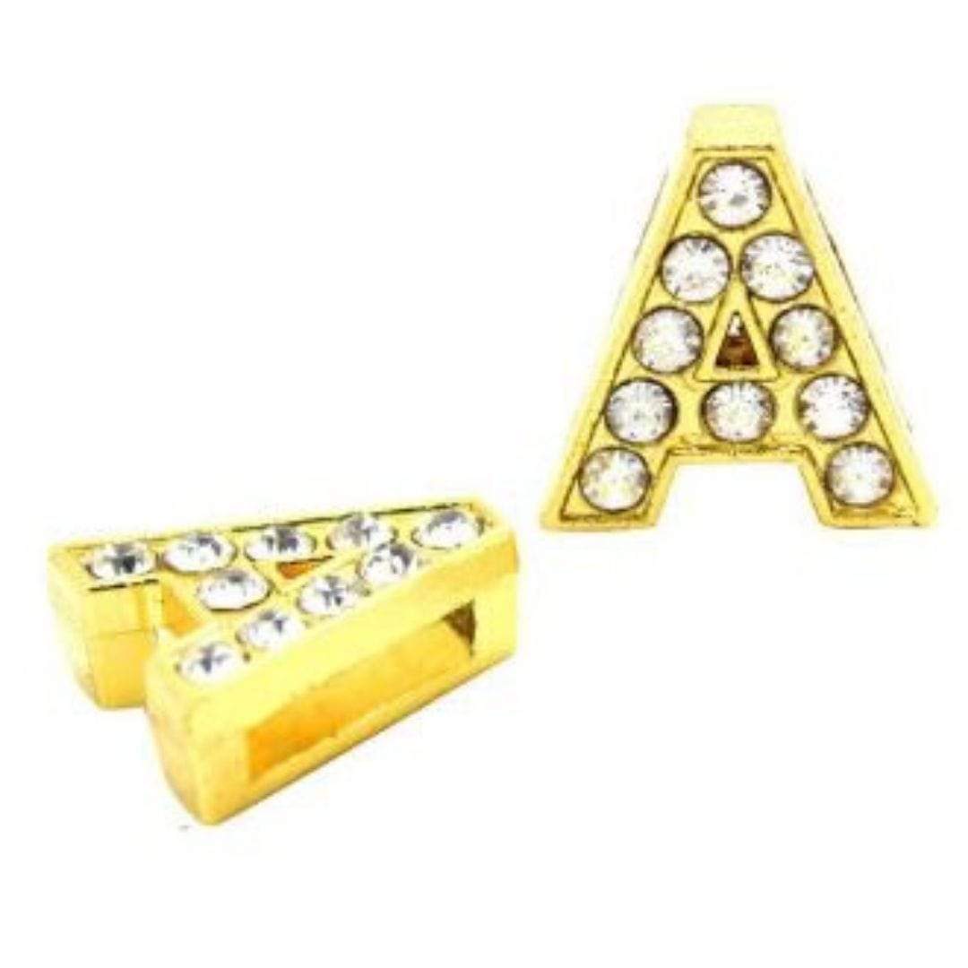 ClaudiaG PavÃƒÆ’Ã‚Â© Letters -Gold Charms