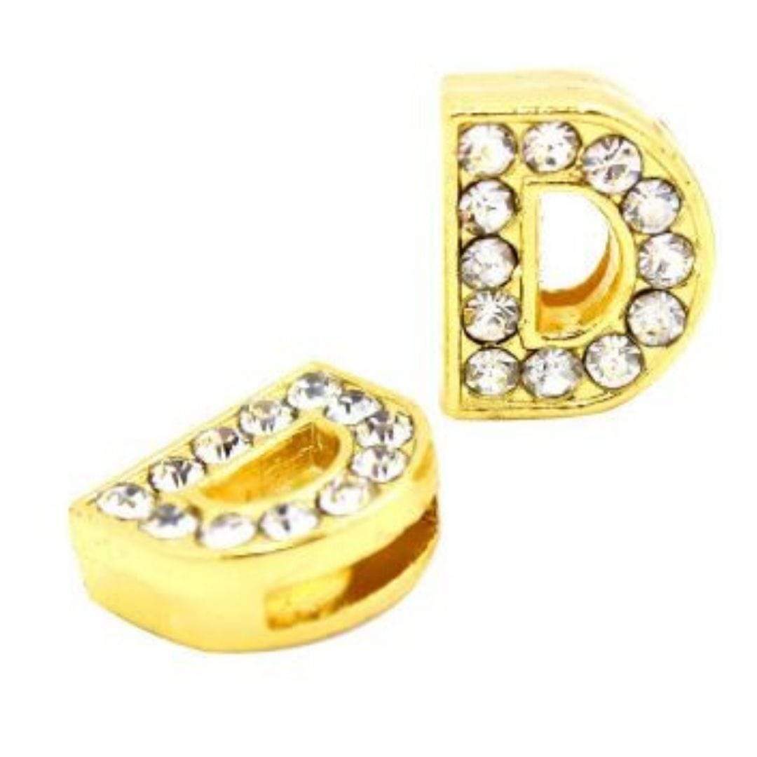 ClaudiaG PavÃƒÆ’Ã‚Â© Letters -Gold Charms