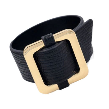 ClaudiaG Square Lock Bracelet -Black