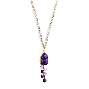 ClaudiaG Vine Necklace- Plum