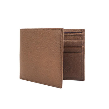 ClaudiaG Men's Leather Wallet - Chocolate