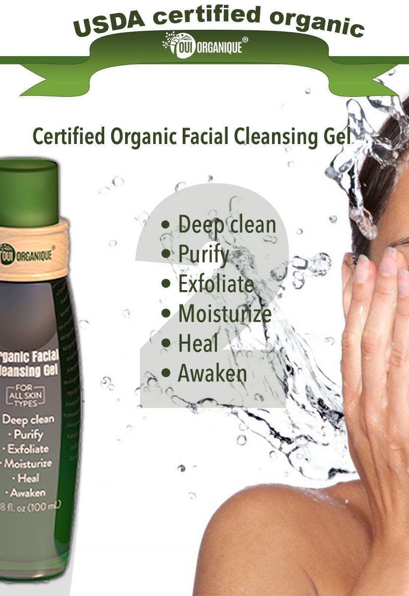 Buy one Organic Facial Cleansing Gel 100ml, and get one Organic pH balancing Facial Toner 40ml for free!!! OUI ORGANIQUE