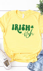 Irish ish green shamrock graphic tee Kissed Apparel