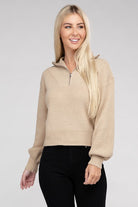 Easy-Wear Half-Zip Pullover Ambiance Apparel