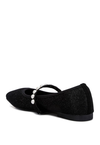 Sassie Pearl Embellished Ballerina Flats Rag Company