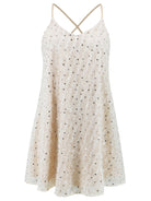 Sequin V-Neck Mini Cami Dress Trendsi