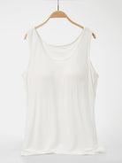 Scoop Neck Wide Strap Tank Trendsi