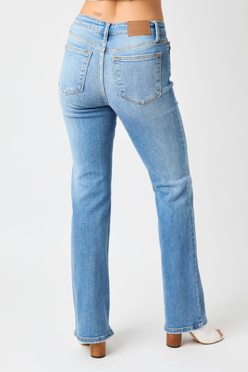 Judy Blue Full Size High Waist Straight Jeans Trendsi