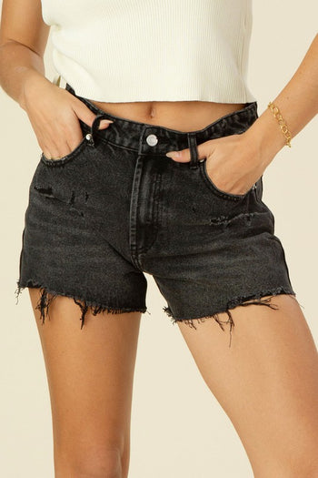 Distressed denim shorts Lilou